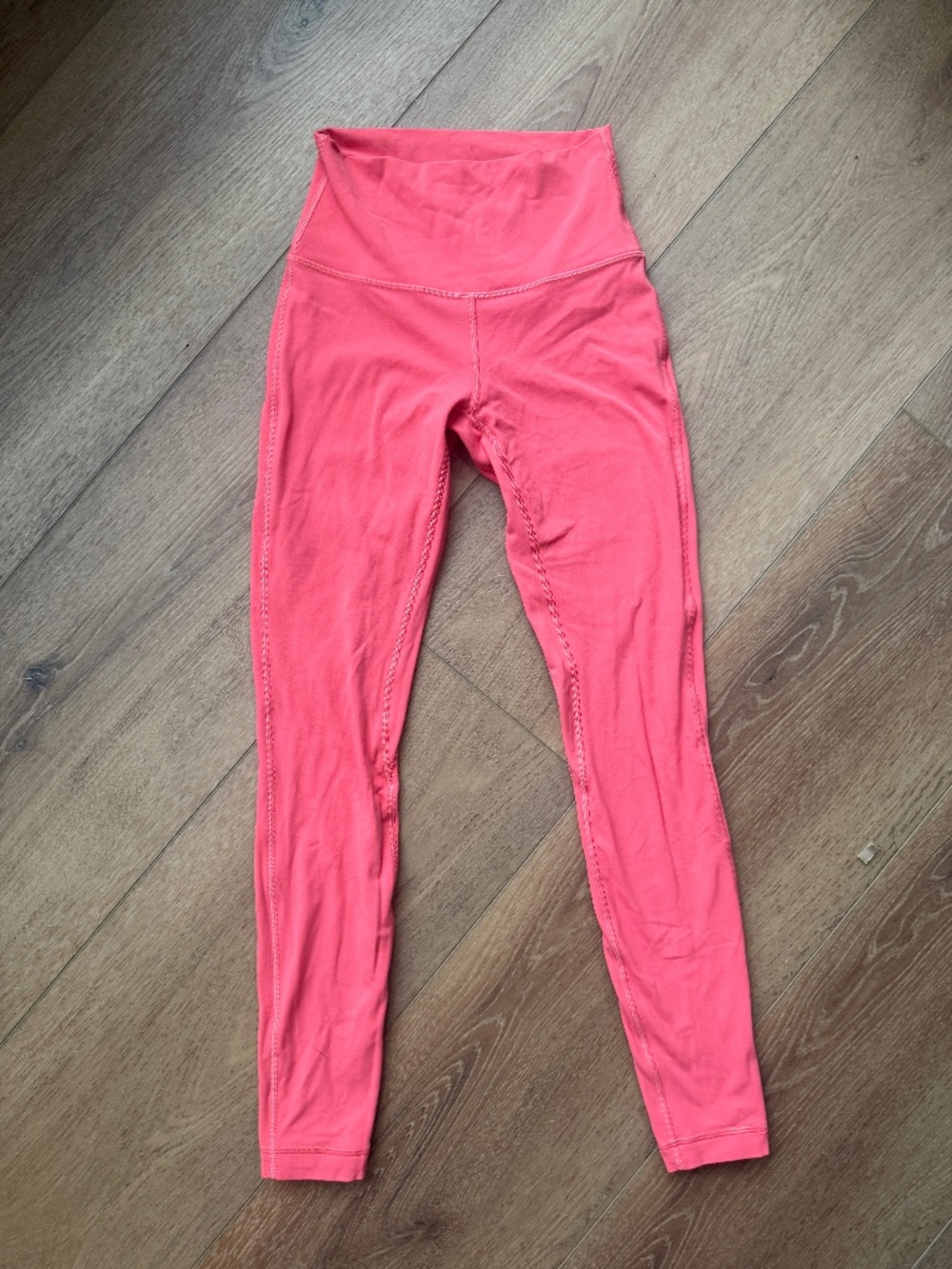 Coral Lululemon Leggings Size 4